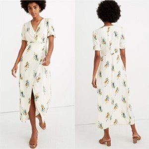 Madewell Ruffle-Sleeve Floral Maxi Dress